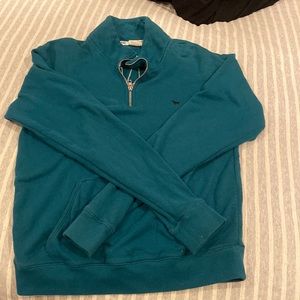 Teal, half zip pink Victoria’s Secret sweatshirt
